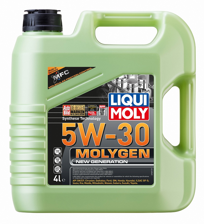 Масло моторное Liqui Moly Molygen New Generation 5/30 API SN/CF (4 л.) — оптом