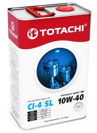 Масло моторное TOTACHI NIRO HD Semi-Synthetic 10/40 API CI-4/SL (4 л.) — оптом