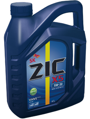 Масло моторное ZIC X5 Diesel 5/30 API CI-4/SL (4 л.) — оптом
