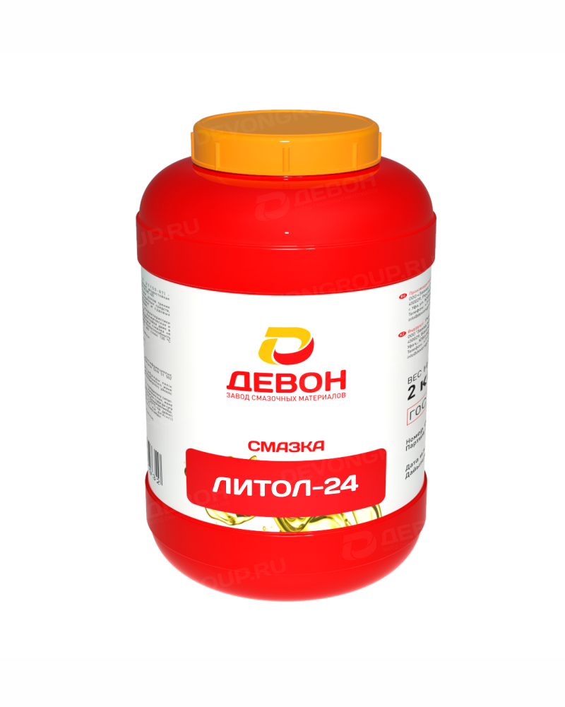 Смазка антифрикционная водостойкая многоцелевая Devon Литол-24 (0,8 кг.) — оптом