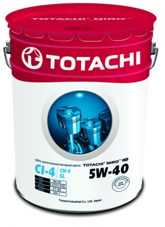 Масло моторное TOTACHI NIRO HD Synthetic 5/40 API CI-4/CH-4/SL (19 л.) — оптом