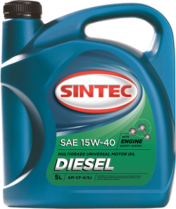 Масло моторное Sintoil/Sintec Diesel 15/40 API CF-4/CF/SJ (5 л.) — оптом
