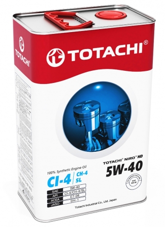 Масло моторное TOTACHI NIRO HD Synthetic 5/40 API CI-4/CH-4/SL (4 л.) — оптом