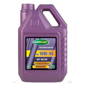 Масло моторное Oil Right Полусинтетика 10/40 API SG/CD (1 л.)
