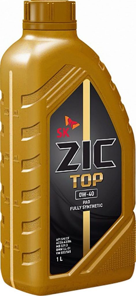 Масло моторное ZIC TOP 0/40 API SN ACEA A3/B4 (1 л.) — оптом