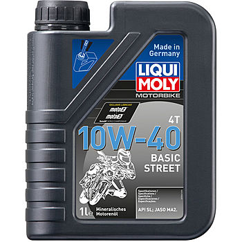 Масло моторное Liqui Moly Motorbike 4T Basic Street 10/40 API SN Plus (1 л.) — оптом