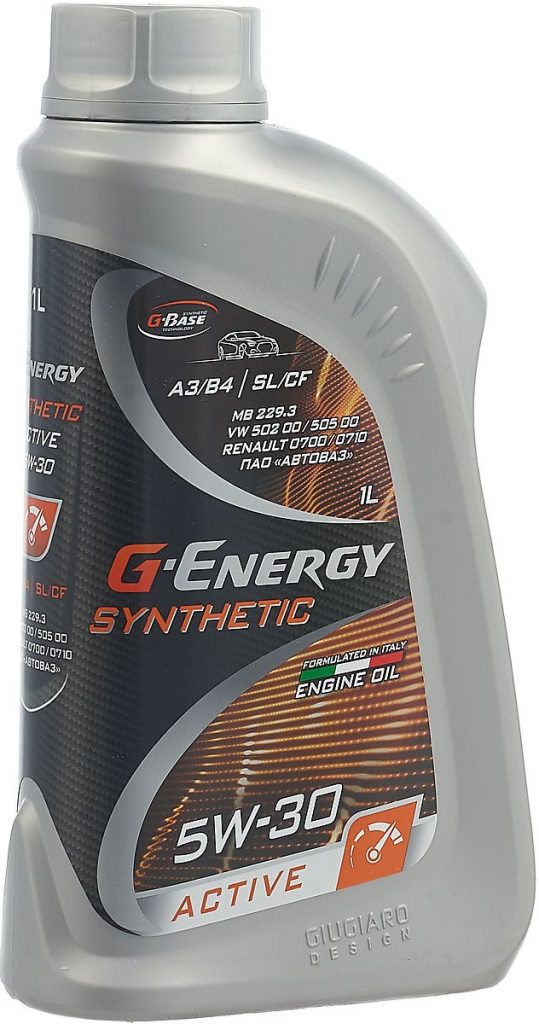 Масло моторное Gazpromneft G-Energy Synthetic Active 5/30 API SL/CF ACEA A3/B4 (0,85 кг, 1 л.) — оптом