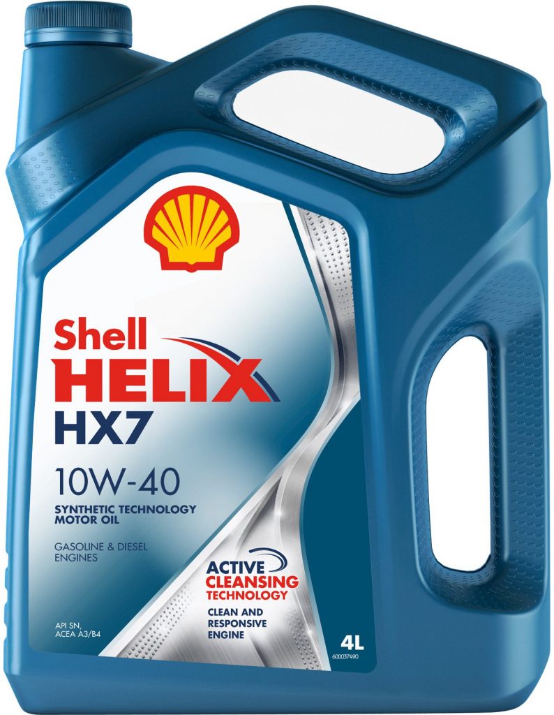 Масло моторное Shell Helix HX7 10/40 API SN ACEA A3/B4 (20 л.) — оптом