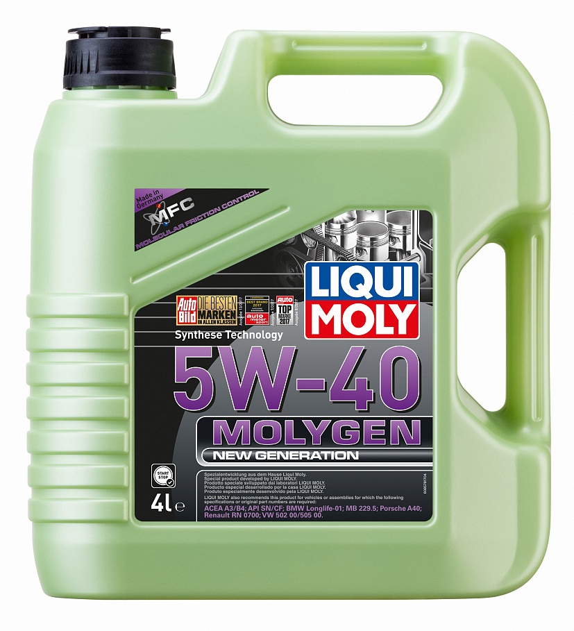 Масло моторное Liqui Moly Molygen New Generation 5/40 API SN/CF (4 л.) — оптом