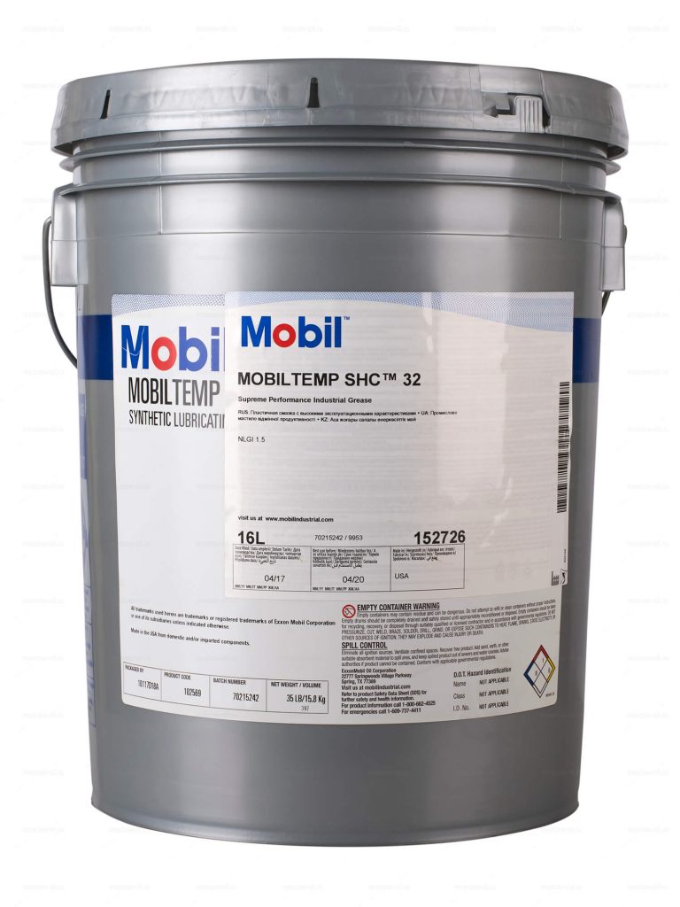 Пластичная смазка Mobiltemp SHC 32 — оптом