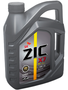 Масло моторное ZIC X7 FE 0/30 API SN-RC (4 л.)